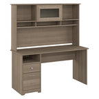 Bureau informatique de 60 po avec huche – Couleurs variées | Simple | Style traditionnel