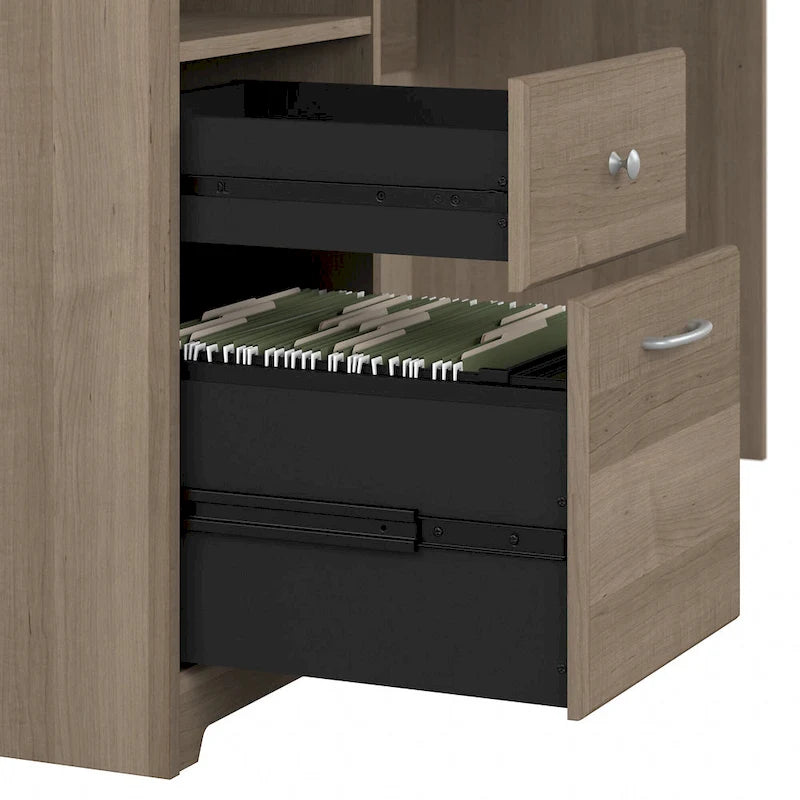 Bureau informatique de 60 po avec huche – Couleurs variées | Simple | Style traditionnel