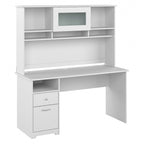 Bureau informatique de 60 po avec huche – Couleurs variées | Simple | Style traditionnel