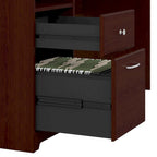 Bureau informatique de 60 po avec huche – Couleurs variées | Simple | Style traditionnel