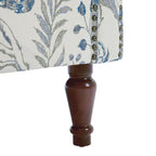 Fauteuil d'appoint à oreilles avec clous décoratifs – Tissu et similicuir, Siège simple, Plusieurs coloris