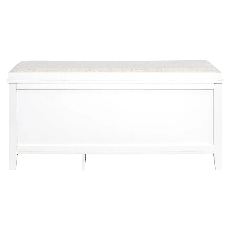 Banc à chaussures avec coussin et 2 portes en rotin, 2 tiroirs – Bleu marine / Espresso / Blanc / Naturel