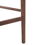Tabouret de bar en lin blanc, capitonné, lot de 2