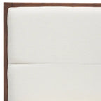 Tabouret de bar en lin blanc, capitonné, lot de 2