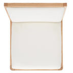 Tabouret de bar en lin blanc, capitonné, lot de 2