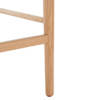 Tabouret de bar en lin blanc, capitonné, lot de 2