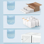 Penderie armoire pliable portable blanche pour 1 personne