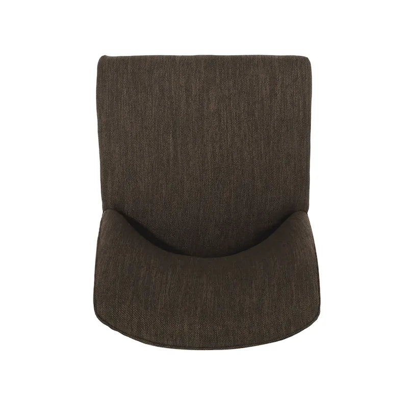 Chaises de salle à manger tapissées (lot de 2) – Gris clair / Marron / Beige / Anthracite