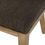 Chaises de salle à manger tapissées (lot de 2) – Gris clair / Marron / Beige / Anthracite