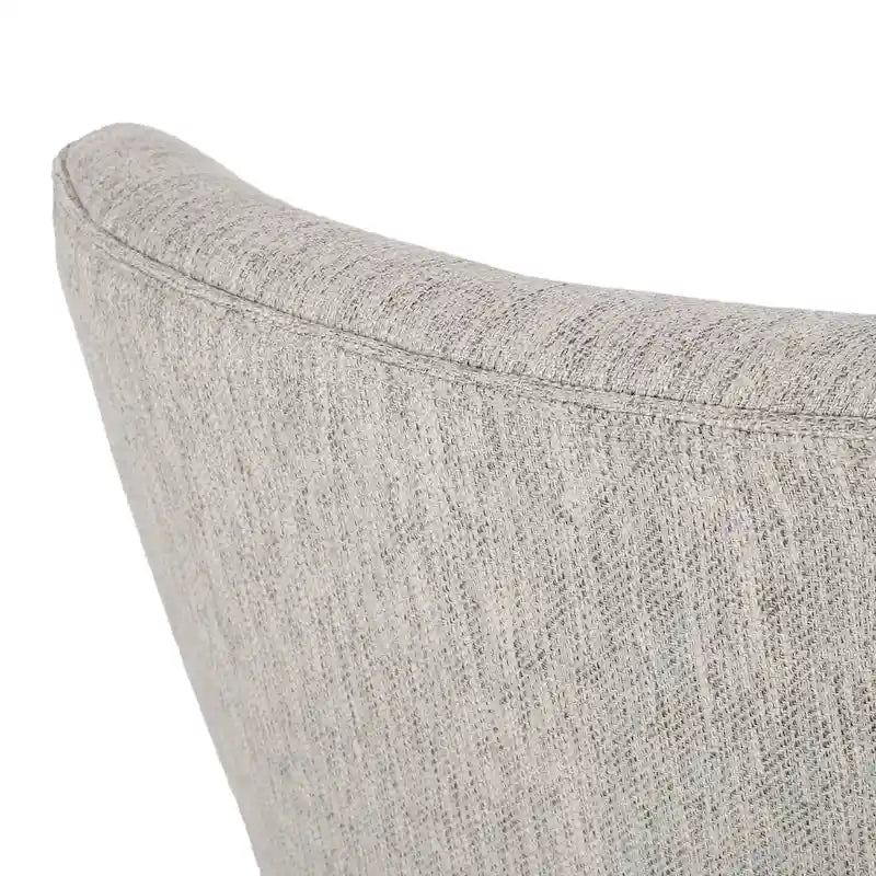 Chaises de salle à manger tapissées (lot de 2) – Gris clair / Marron / Beige / Anthracite