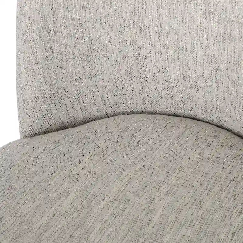 Chaises de salle à manger tapissées (lot de 2) – Gris clair / Marron / Beige / Anthracite