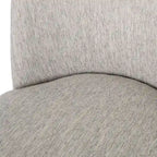 Chaises de salle à manger tapissées (lot de 2) – Gris clair / Marron / Beige / Anthracite