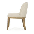 Chaises de salle à manger tapissées (lot de 2) – Gris clair / Marron / Beige / Anthracite
