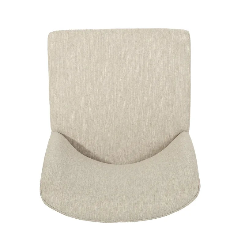Chaises de salle à manger tapissées (lot de 2) – Gris clair / Marron / Beige / Anthracite