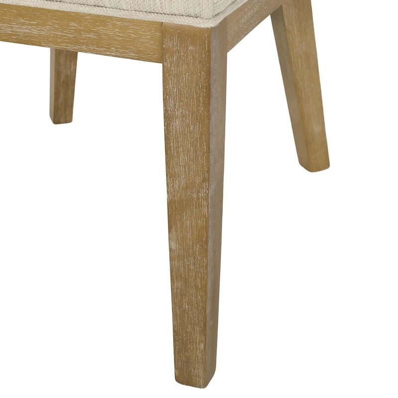 Chaises de salle à manger tapissées (lot de 2) – Gris clair / Marron / Beige / Anthracite