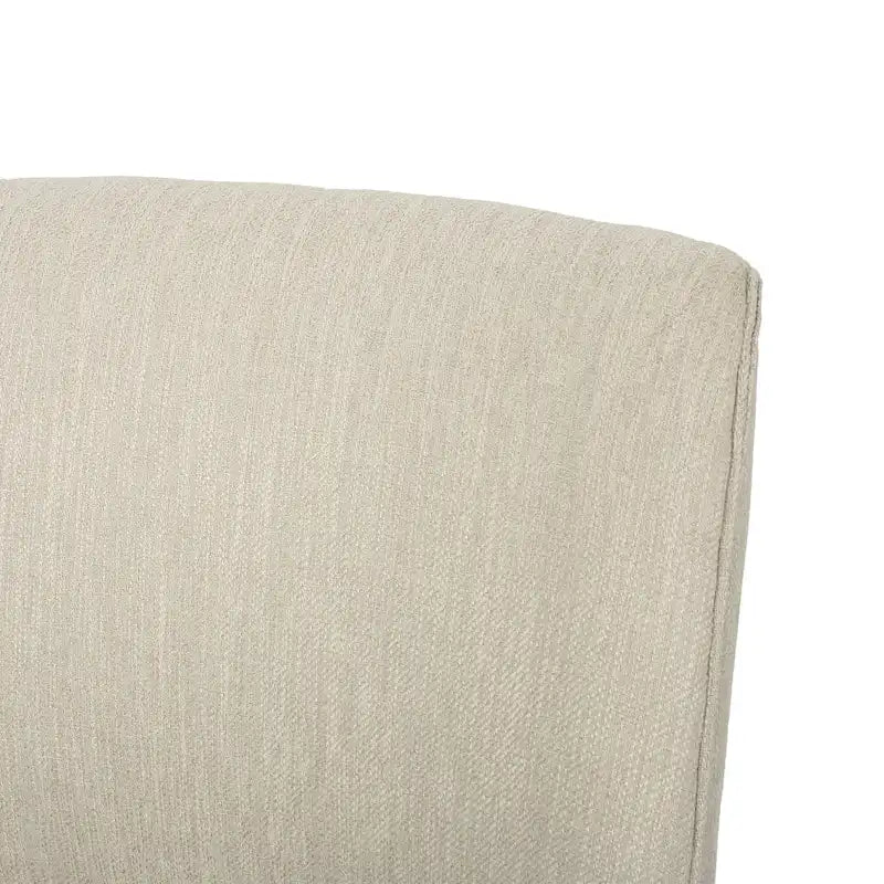 Chaises de salle à manger tapissées (lot de 2) – Gris clair / Marron / Beige / Anthracite