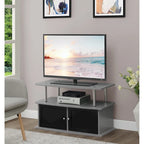 Meuble TV avec 2 placards et étagère ouverte, pour téléviseurs jusqu'à 40"