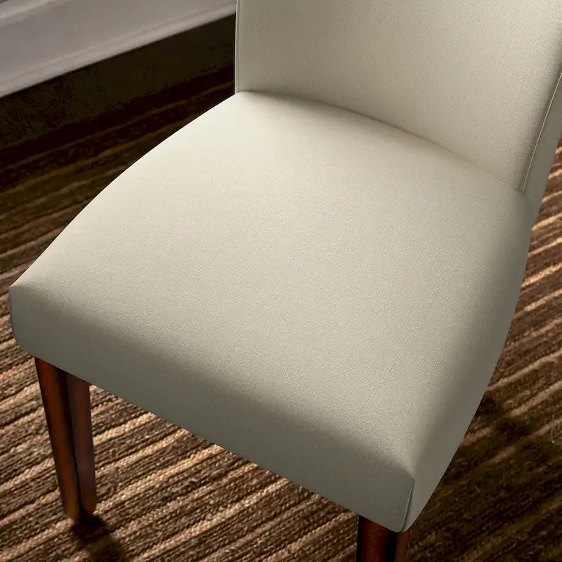 Chaises de salle à manger Parson rembourrées beige/anthracite/gris, lot de 2