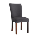 Chaises de salle à manger Parson rembourrées beige/anthracite/gris, lot de 2
