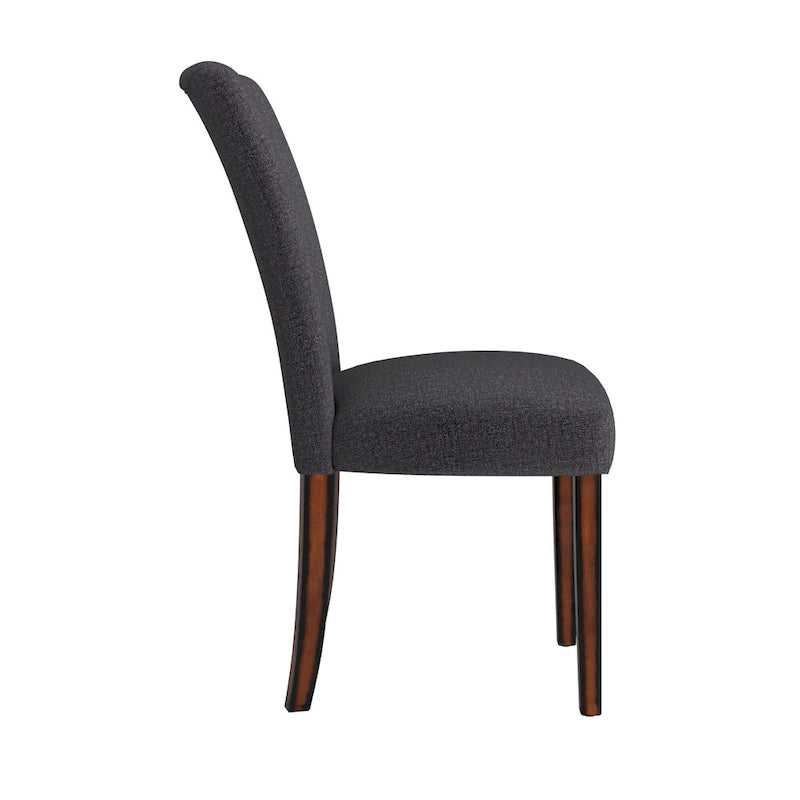 Chaises de salle à manger Parson rembourrées beige/anthracite/gris, lot de 2