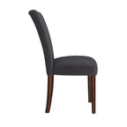 Chaises de salle à manger Parson rembourrées beige/anthracite/gris, lot de 2