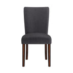 Chaises de salle à manger Parson rembourrées beige/anthracite/gris, lot de 2