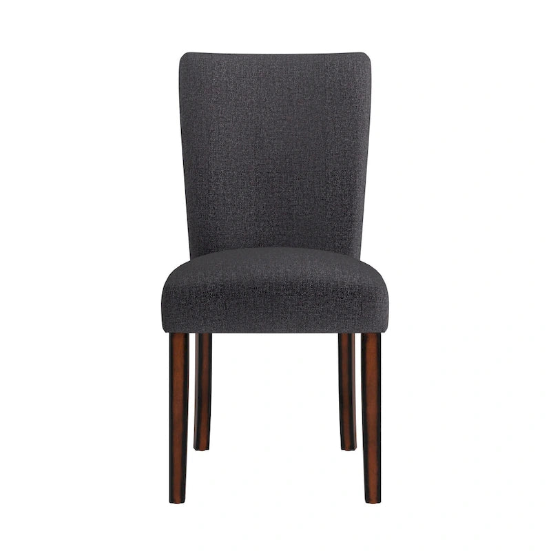 Chaises de salle à manger Parson rembourrées beige/anthracite/gris, lot de 2