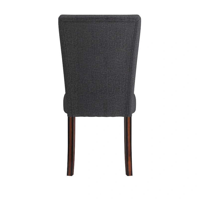 Chaises de salle à manger Parson rembourrées beige/anthracite/gris, lot de 2