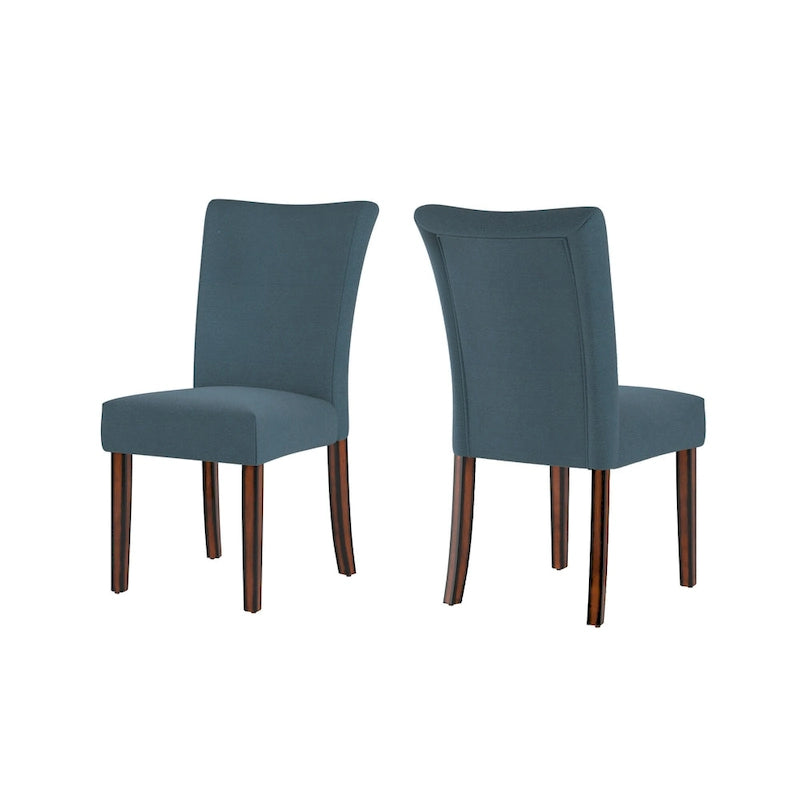 Chaises de salle à manger Parson rembourrées beige/anthracite/gris, lot de 2