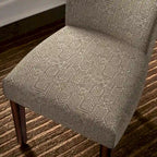 Chaises de salle à manger Parson rembourrées beige/anthracite/gris, lot de 2