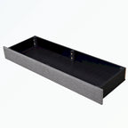 Lit plateforme Queen tapissé en lin avec 3 tiroirs, rose/bleu/beige/gris, 2 personnes