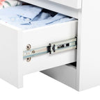 Commode en bois noire/blanche à 4 tiroirs – Simple