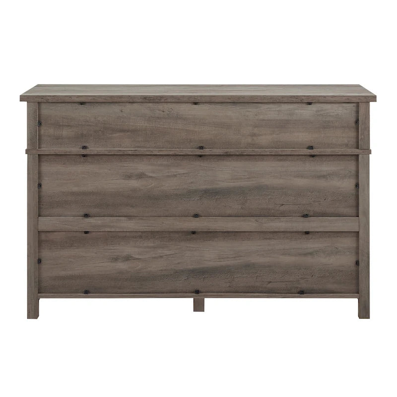 Commode à 6 tiroirs – Fumé / Crème / Chêne blanc / Gris délavé