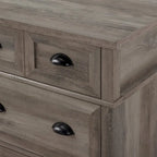 Commode à 6 tiroirs – Fumé / Crème / Chêne blanc / Gris délavé