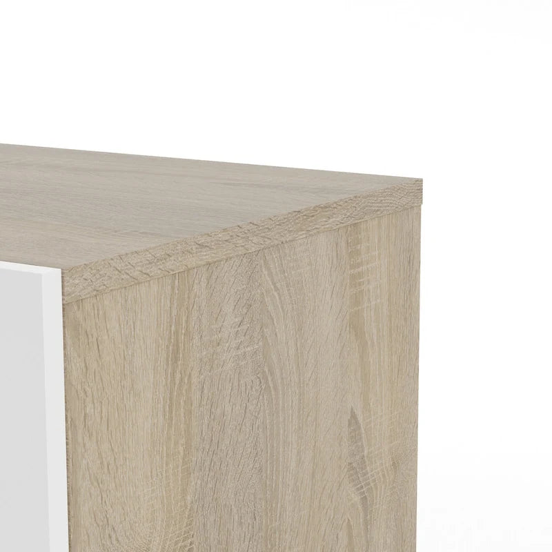 Commode 4 tiroirs Blanche / Chêne / Truffe / Noyer / Effet bois – Montage par 2 personnes