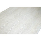 Table à manger rectangulaire antique blanche, 4-6 places