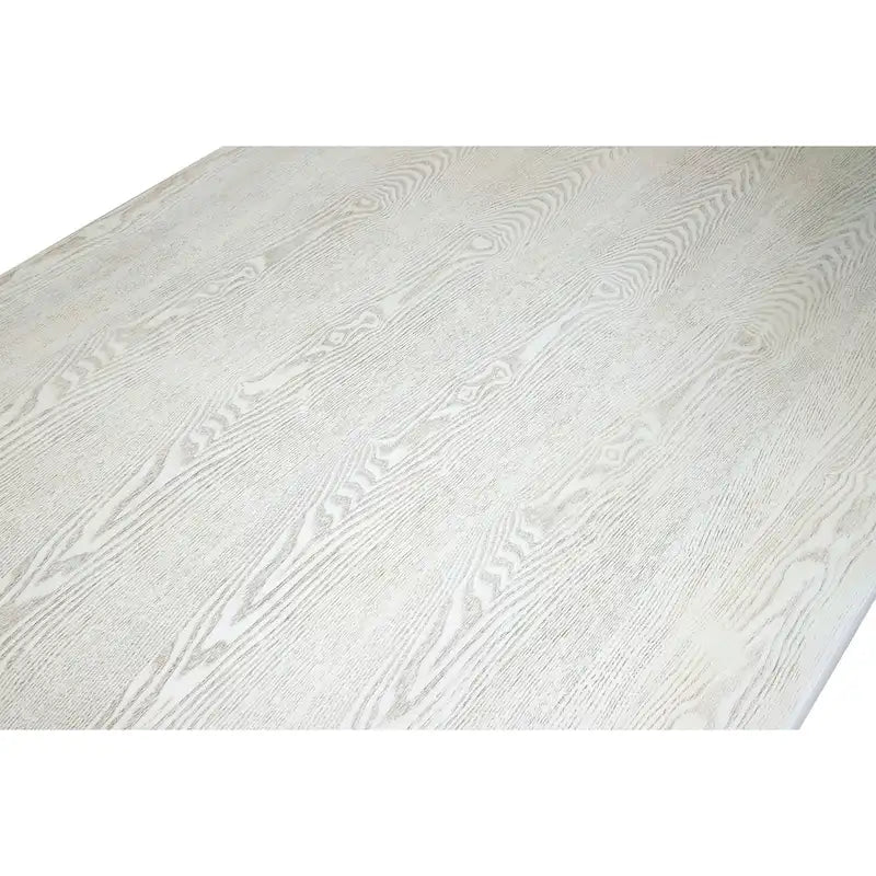 Table à manger rectangulaire antique blanche, 4-6 places