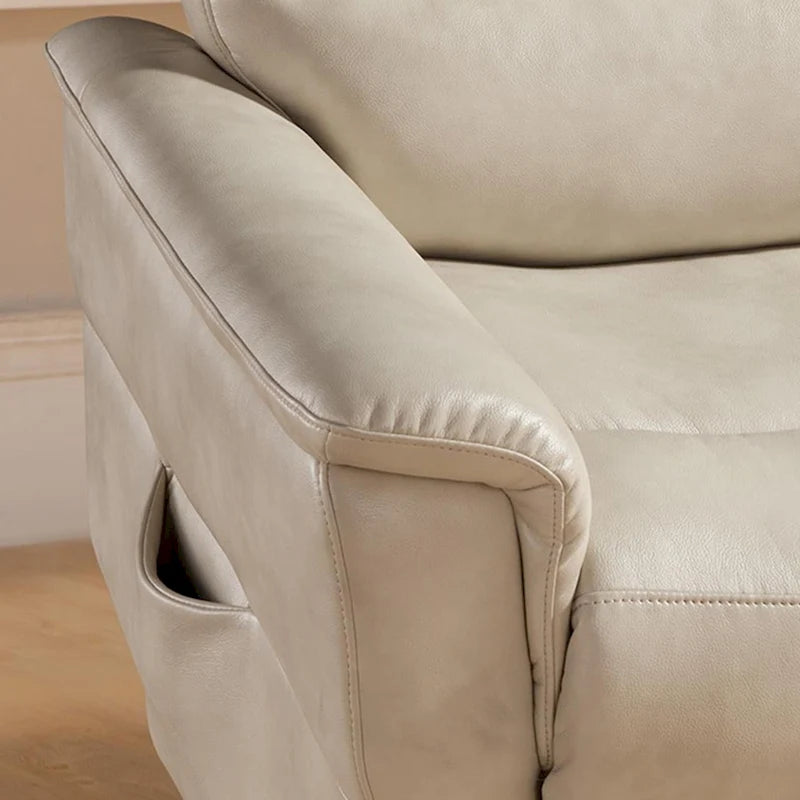 Fauteuil inclinable beige releveur électrique, style contemporain, 1 place
