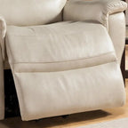 Fauteuil inclinable beige releveur électrique, style contemporain, 1 place
