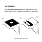 Fauteuil d'appoint sans accoudoirs à oreilles en similicuir violet – 1 place