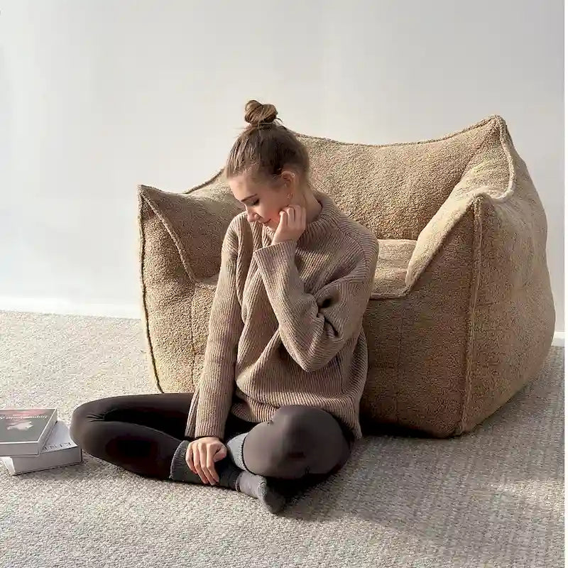 Canapé poire kaki – Simple / Ottoman / Causeuse