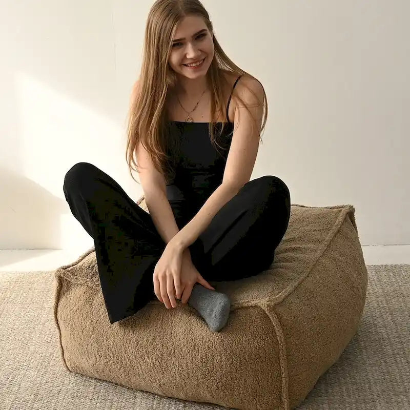 Canapé poire kaki – Simple / Ottoman / Causeuse