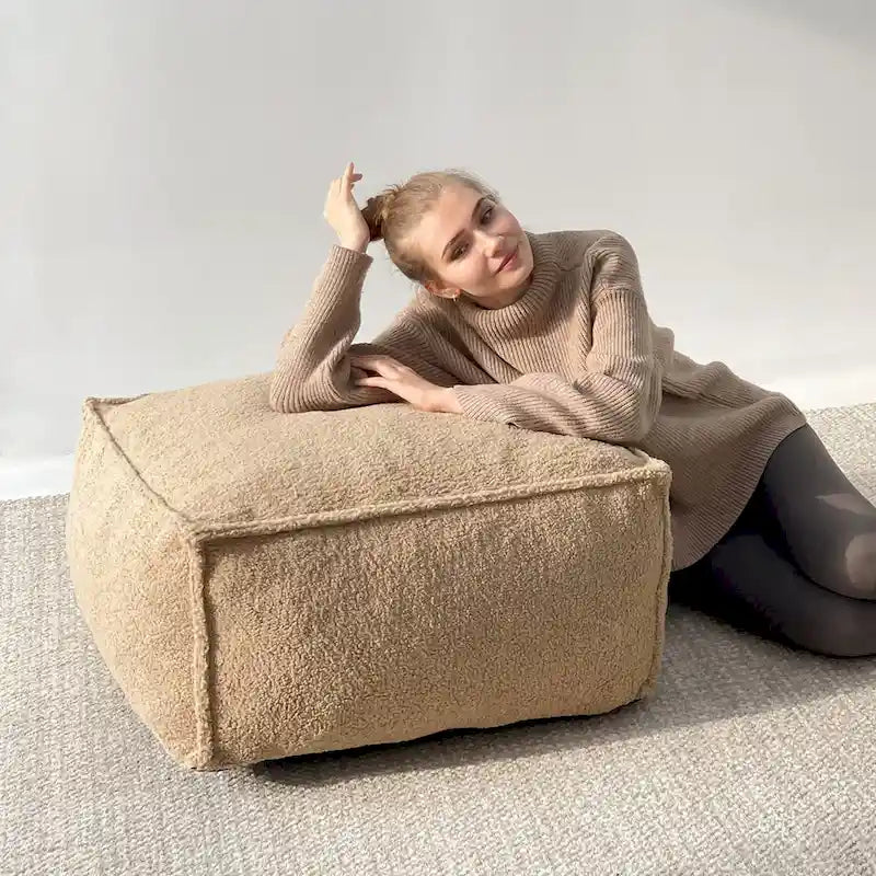 Canapé poire kaki – Simple / Ottoman / Causeuse