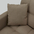 Canapé-lit futon convertible, similicuir, inclinable 3 positions, 1 place (Chêne/Kaki, Gris, Noir, Marron)