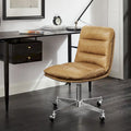 Chaise de bureau pivotante sans accoudoirs de style moderne du milieu du siècle – Monoplace