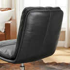Chaise de bureau pivotante sans accoudoirs de style moderne du milieu du siècle – Monoplace