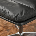 Chaise de bureau pivotante sans accoudoirs de style moderne du milieu du siècle – Monoplace