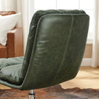 Chaise de bureau pivotante sans accoudoirs de style moderne du milieu du siècle – Monoplace