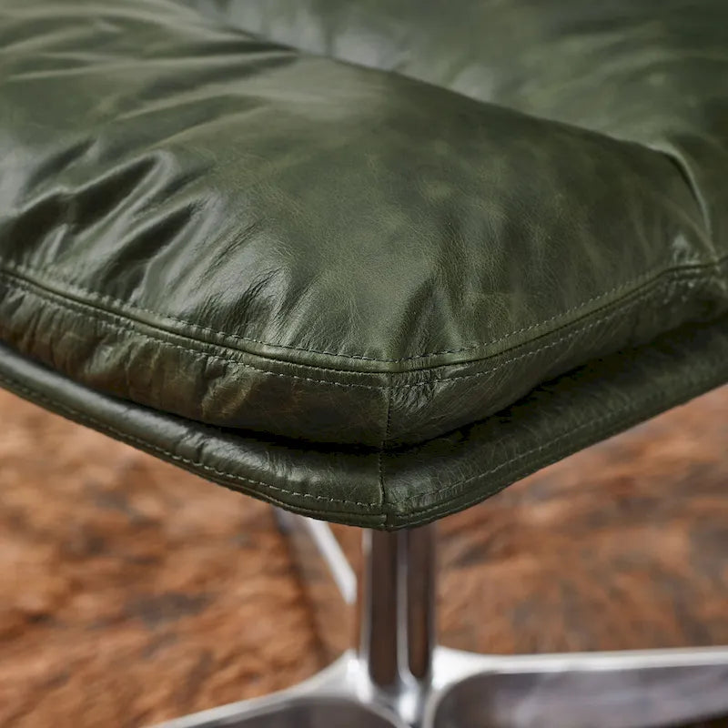 Chaise de bureau pivotante sans accoudoirs de style moderne du milieu du siècle – Monoplace
