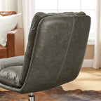 Chaise de bureau pivotante sans accoudoirs de style moderne du milieu du siècle – Monoplace